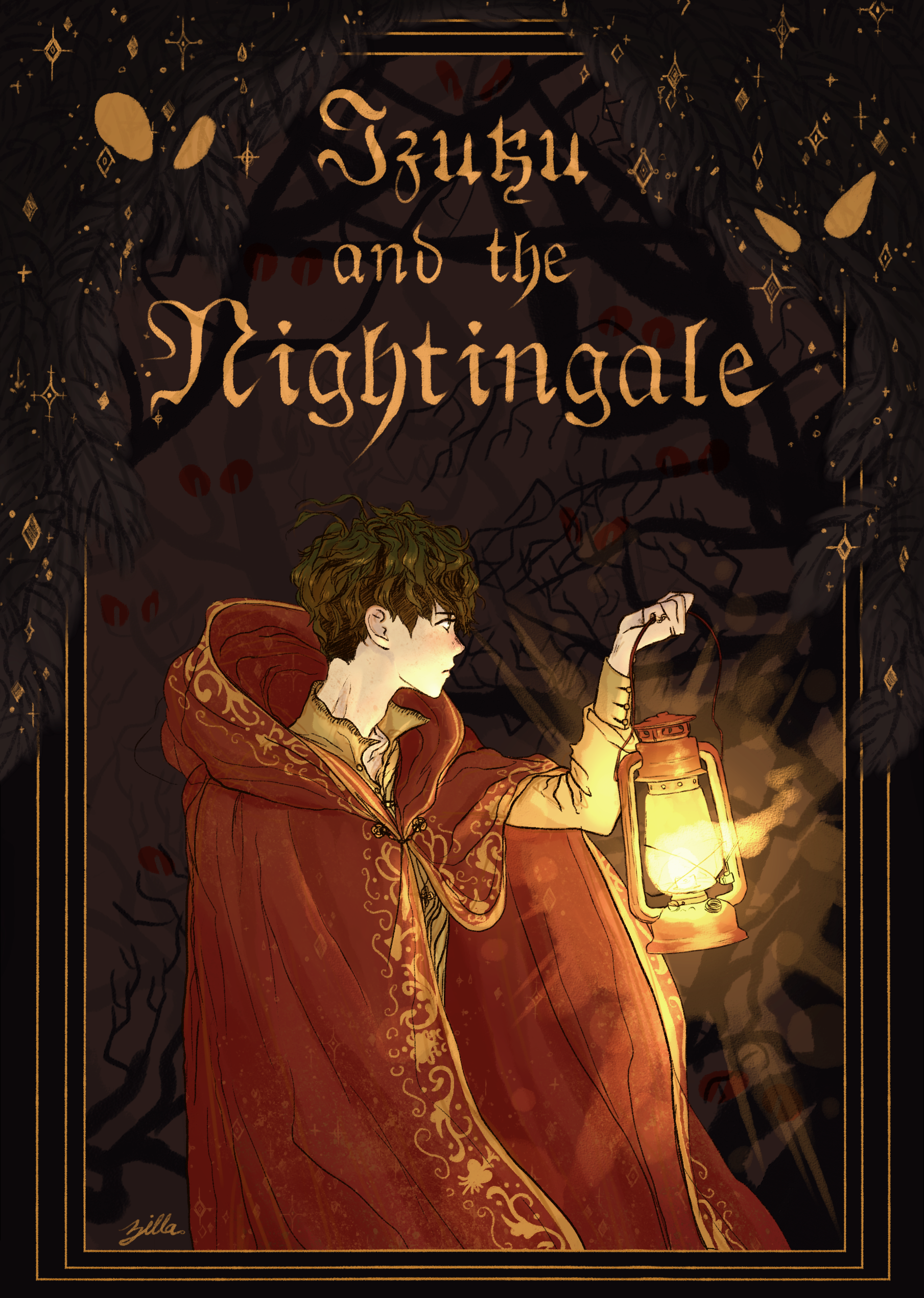 Izuku and the Nightingale - 2019 (Created for a published art zine)